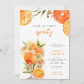 Invitation Aperol Spritz Aquarelle nuptiale de douche Invitat (Devant)