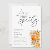 Invitation Aperol Spritz Aquarelle nuptiale de douche Invitat (Devant)