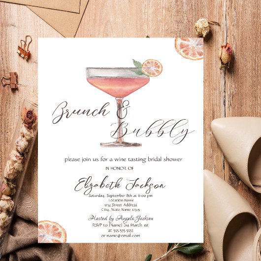 Invitation Aperol Spritz Brunch Aperol & Bubbly