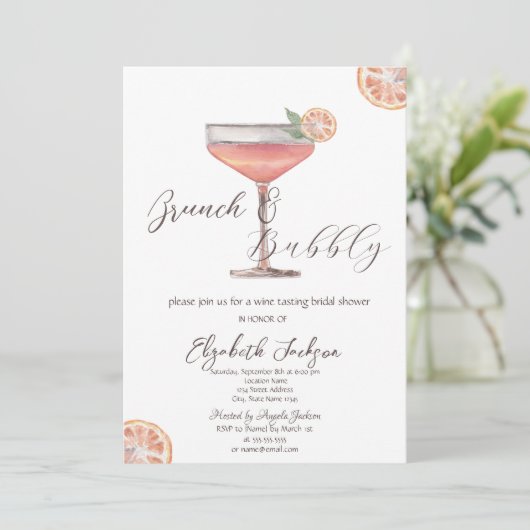 Invitation Aperol Spritz Brunch Aperol & Bubbly (Debout devant)