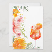 Invitation Aperol Spritz Fête des mariées aquarelle (Dos)
