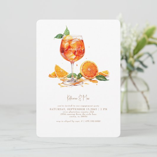 Invitation Aperol Spritz Gold (Debout devant)