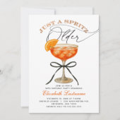 Invitation Aperol Spritz Just a Spritz Older Anniversaire de (Devant)