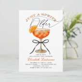Invitation Aperol Spritz Just a Spritz Older Anniversaire de (Debout devant)