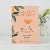 Invitation Aperol Spritz Love Citrus Brunch Fête des mariées (Debout devant)