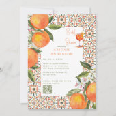 Invitation Aperol Spritz Oranges Bridal Shower  (Devant)