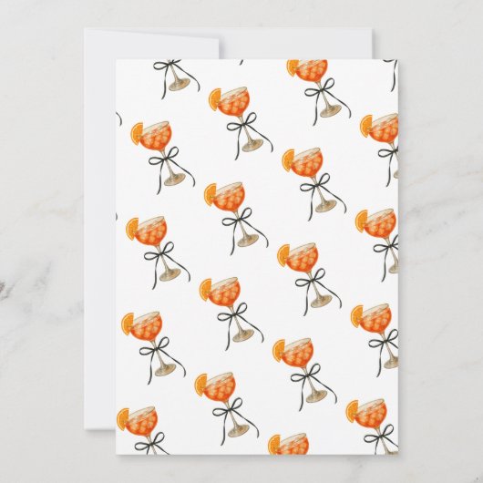 Invitation Aperol Spritz Un Spritz Anniversaire (Dos)