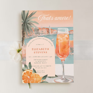 Invitation Aperol Spritz Venice Été Fête des mariées chic