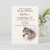 Invitation Appaloosa Horse Anniversaire (Debout devant)