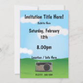 Invitation Appareil photo (Dos)