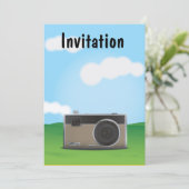 Invitation Appareil photo (Debout devant)