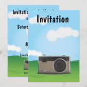 Invitation Appareil photo (Devant / Derrière)
