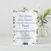 Invitation Appareil Photo de Mariage 'Save The Date' (Debout devant)