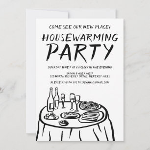 Invitation Appartement avec balcon fantaisiste pour pendaison