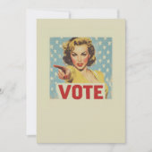 Invitation Appel à l'action patriotique : Votez ! (Devant)