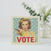 Invitation Appel à l'action patriotique : Votez ! (Debout devant)