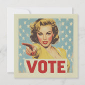 Invitation Appel à l'action patriotique : Votez ! (Devant)