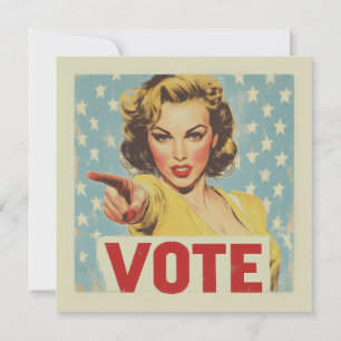 Invitation Appel à l'action patriotique : Votez !