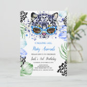 Invitation Appel à tous les animaux d'anniversaire de fête (Debout devant)