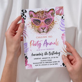 Invitation Appel à tous les animaux de fête - Anniversaire lé