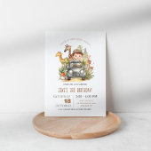 Invitation Appel à tous les animaux de fête Safari Anniversai