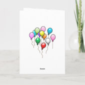 Invitation Appel à tous les fêtards d'anniversaire (Dos)
