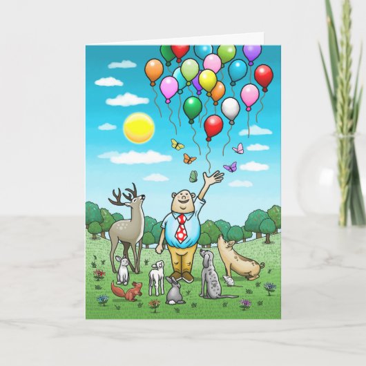 Invitation Appel à tous les fêtards d'anniversaire (Devant)