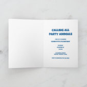 Invitation Appel à tous les fêtards d'anniversaire (Intérieur)