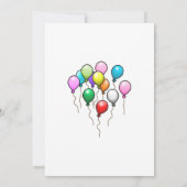 Invitation Appel à tous les fêtards d'anniversaire (Dos)