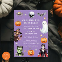 Appel à tous les monstres costume Halloween Annive