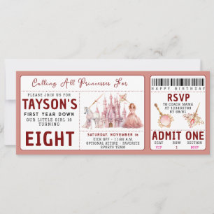 Invitation Appel à toutes les princes Château Magique 8e anni