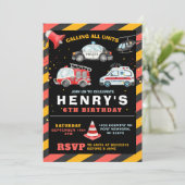 Invitation Appel à toutes les unités Police Anniversaire Fête (Debout devant)