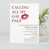 Invitation APPEL À TOUTES MES COPINES Drôle de week-end d'ent (Debout devant)