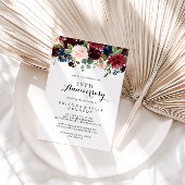 Invitation Appel de calligraphie rustique d'automne 50e anniv