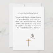 Invitation Appel de confirmation catholique (Dos)