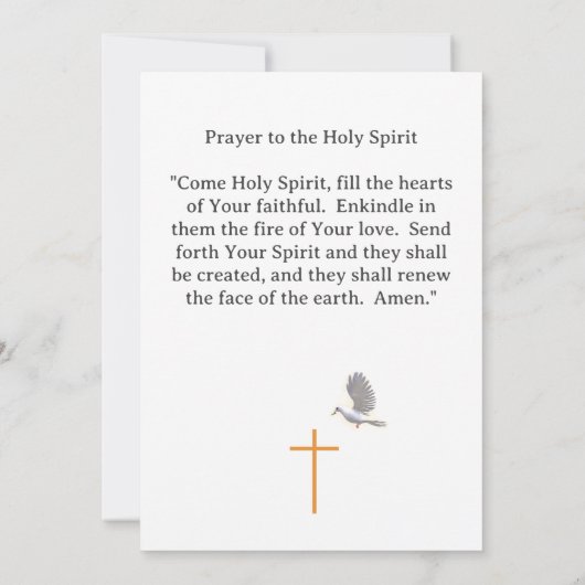 Invitation Appel de confirmation catholique (Dos)