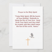 Invitation Appel de confirmation catholique (Dos)