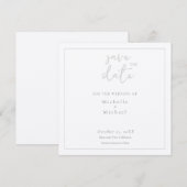 Invitation Appel de script Calligraphie Mariage Moderne Enreg (Devant / Derrière)