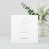 Invitation Appel de script Calligraphie Mariage Moderne Enreg (Debout devant)