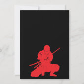 Invitation Appel de tous les Ninjas 3e Anniversaire de enfant (Dos)