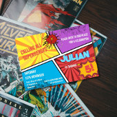 Invitation Appel de tous les super-héros Anniversaire de enfa