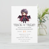 Invitation Appel de Vampire : Trick ou Treat Halloween Party (Debout devant)