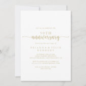 Invitation Appel doré 50e anniversaire de mariage  (Devant)