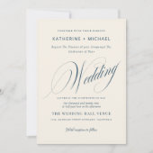 Invitation Appel romain script Calligraphie&Details QRcode Ma (Devant)