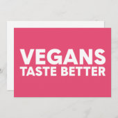 Invitation Appel Vegan (Devant / Derrière)