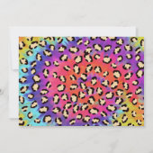 Invitation Appeler tous les animaux de fête Fille Safari Anni (Dos)