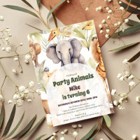 Appeler tous les animaux de fête Safari Zoo Annive