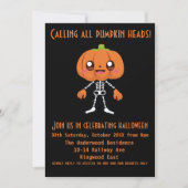 INVITATION APPELER TOUS LES TITRES CITROUILLES HALLOWEEN PART (Devant)