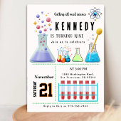 Invitation APPELER TOUTES LES FÊTES SCIENCES MAD Anniversaire