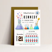 Invitation APPELER TOUTES LES FÊTES SCIENCES MAD Anniversaire